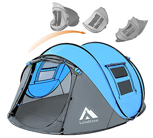 Pop Up Tents for Camping 4 Person Waterproof Popup Tent Camping Easy Up Camping Tents Instant Four Person Tent Easy